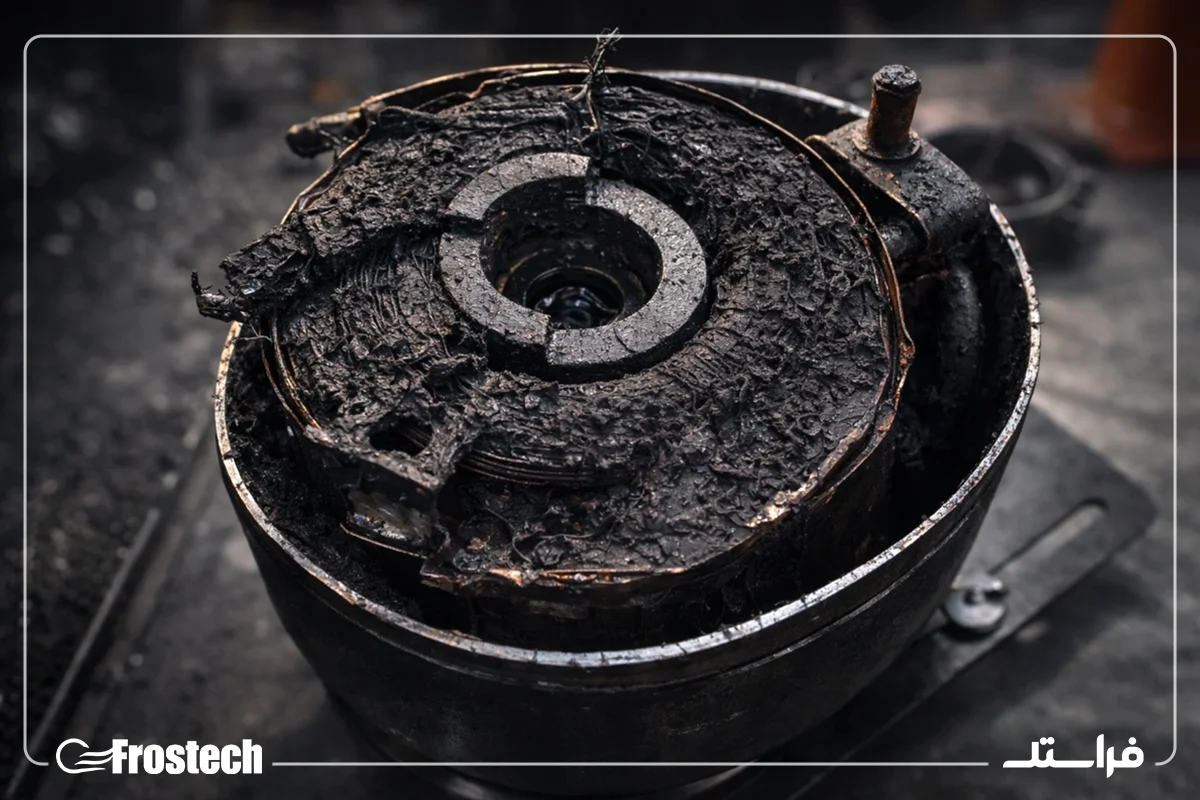 نتیجه حضور اسید در کمپرسور